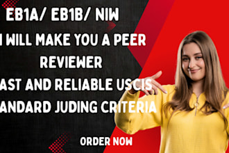 make you peer reviewer and pass judging criteria for eb1, eb1a, niw