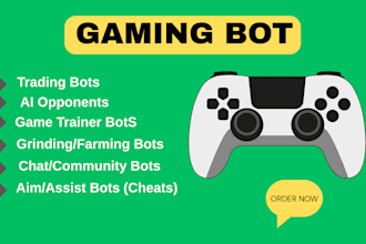 build gaming bots for automation, grinding, or gameplay