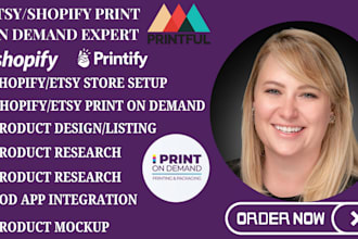 etsy shopify print on demand store printful shopify print on demand printify pod