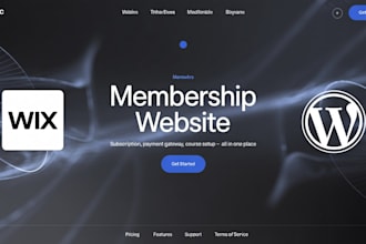 create a paid membership and subscription website on wordpress or wix