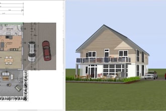 convert 2d drawings or matterport scans into 3d floor plans