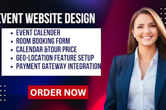 build your event listing website, event ticket selling website and event website