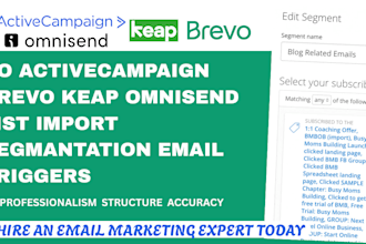 do activecampaign brevo keap omnisend list import segmantation email triggers