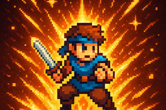 draw pixel art, sprite, pixel art illustration, pixel art animation, game art