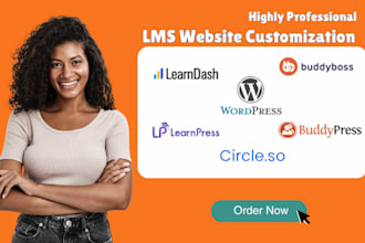 learndash learnpress website buddyboss, buddypress, circle wordpress lms website