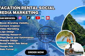 be your vacation rental social media marketing manager for vacation services