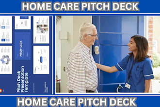 design modern investor ready UK USA ca asia home care pitch deck presentations