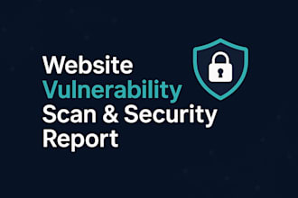 scan your website for vulnerabilities and provide a detailed security report