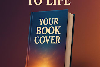 create stunning 3d book mockups and design realistic for authors and amazon