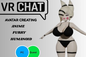 create a custom vrchat avatar with full body tracking and advanced features
