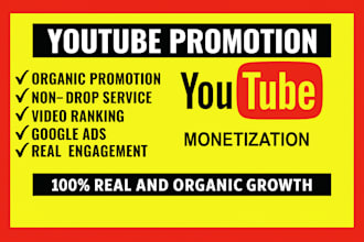 shoutout youtube video promotion channel on 1million views organic subscribers