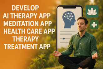 develop ai therapy, meditation, healthcare, and therapy treatment apps