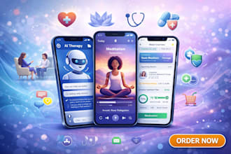 develop ai therapy app, meditation, healthcare apps, and therapy treatment apps