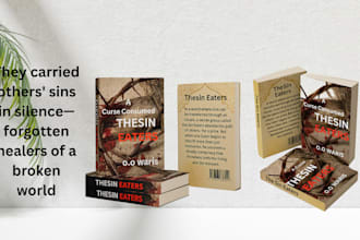 do book cover design, book cover, kdp book cover, or ebook cover design  kindle