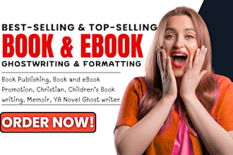 ghostwrite format publish fiction romance memoir novel medical book ghost writer