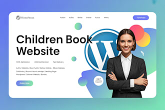design a stunning author website, book website, or ebook landing page