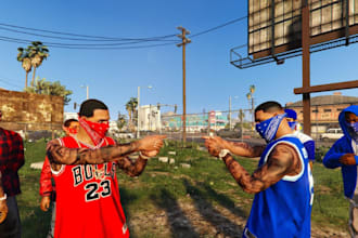 create custom fivem bandana masks, mc vests, pocket flags, and gang cloth