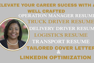 write a truck driver resume, transport resume supply chain, logistics resume