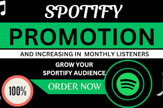 do organic spotify album promotion, monthly listeners, spotify monthly listeners