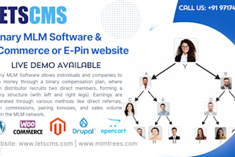 develop mlm software binary mlm mlm promotion mlm website mlm landing page
