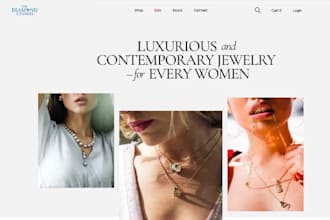 design jewelry shopify store engagement ring jewellery website shopify redesign