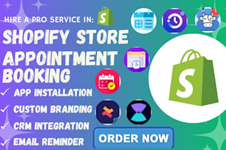 setup shopify store appointment booking cowlendar apntly ointo meety tipo easy