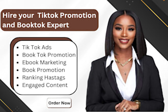promote your ebook, audiobook or paperback on booktok and tiktok