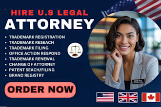 be US UK licensed trademark registration attorney for your uspto, office action