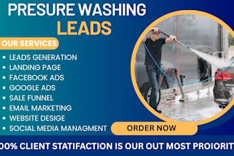 generate pressure washing pressure cleaning house cleaning soft washing smm