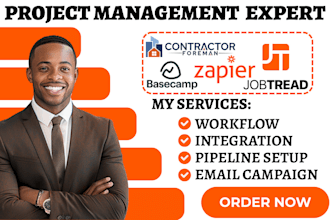 setup zapier jobtread expert basecamp automation contractor foreman integration
