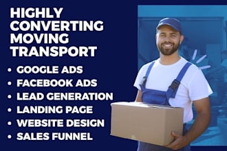 generate moving leads moving company landing page transport website