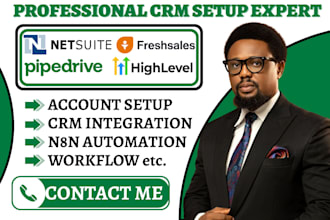 setup netsuite freshsales zoho automation one pipedrive  gohighlevel integration