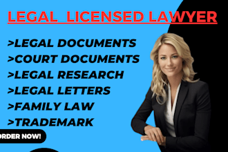 draft legal petitions, motions, replies, cease and desist, notices etc