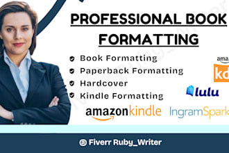 format your ebook and paperback professionally for amazon KDP