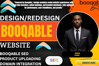 build booqable rental website design, online booking setup, booqable website seo