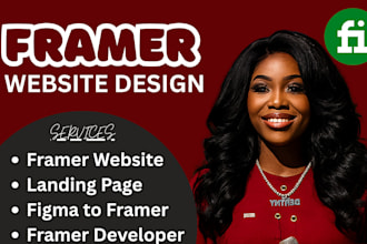 build professional framer website design, framer landing page