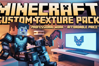 create a custom minecraft texture pack and resource pack for your server