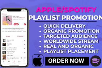 skyrocket your apple music promotion, itunes, spotify playlist usa ads