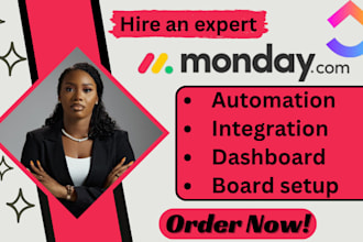 setup monday CRM, workflow, integrate and automate monday project management