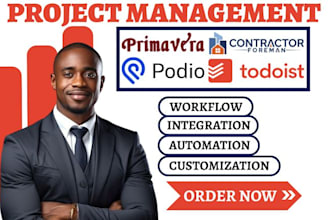 setup quickbase todoist contractor foreman podio primevera project management va