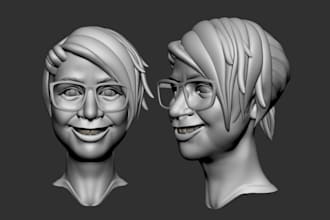 sculpt realistic 3d head 3d bust full body model 3d helmet for 3d printing stl