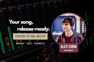 professionally mix and master your song