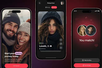 build powerful dating app using flutter, firebase for android and IOS