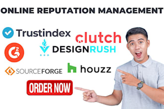 online reputation management g2 designrush trustindex clutch houzz