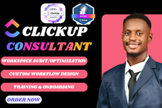 provide clickup consulting and clickup training