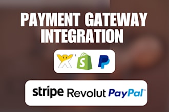 shopify wix payment gateway integration stripe revolut klarna paypal xendit