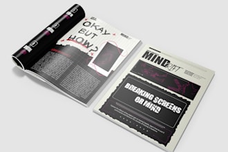 modern eye catching magazine design