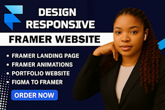 create modern framer website design, framer landing page, framer developer