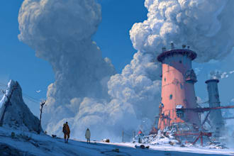 do mystical horror dark environment concept art or landscape