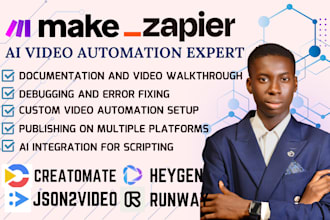 ai vidoe automation make com made com creatomate sora autogen heygen synthesia